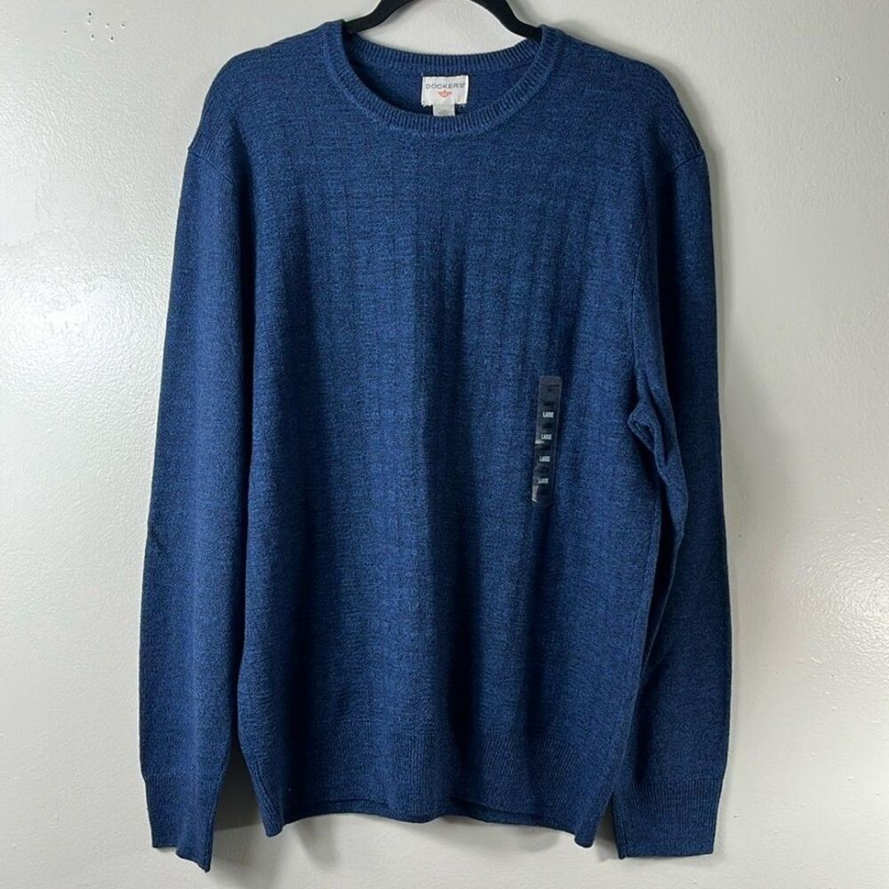 Dockers blue sweater men’s size L crew neck